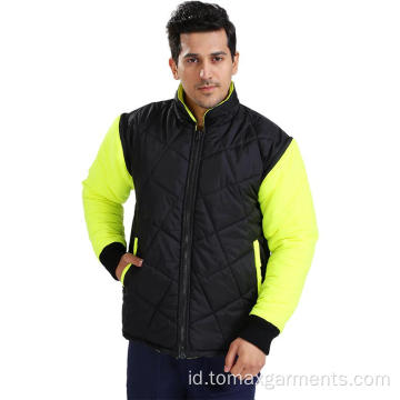 Hi Vis Reflektif Jaket Pakaian Kerja Industri